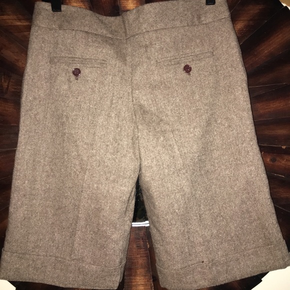 Rampage Brown wool tweed long shorts - Picture 2 of 7